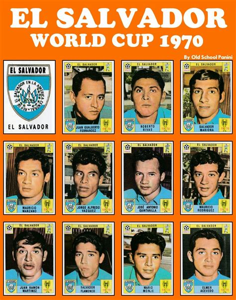 El Salvador team stickers for the 1970 World Cup Finals. | World cup ...