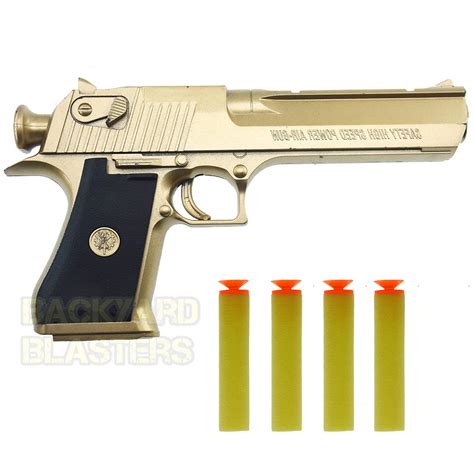 Buy Backyard Blasters Golden Desert Eagle Toy Foam Dart Gun Online at desertcart UAE