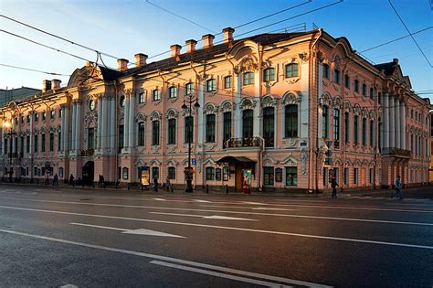 Stroganov Palace in St. Petersburg, Russia