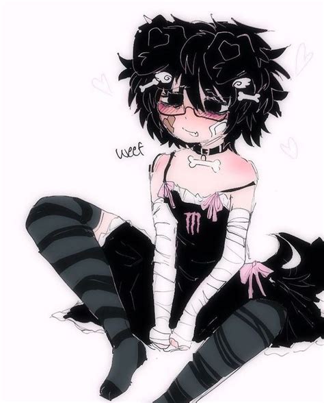 cute emo look, anime art | Cute art styles, Emo art, Cute drawings