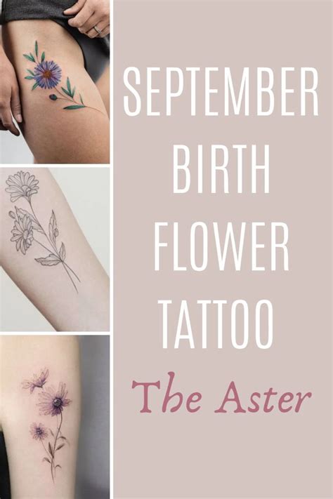 September Birth Flower Tattoo Pictures