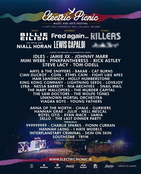 Electric Picnic: The full list of acts for the 2023 line-up so far - Limerick's Live 95