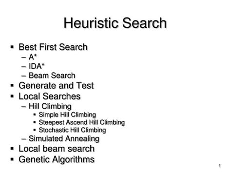 PPT - Heuristic Search PowerPoint Presentation, free download - ID:5366290