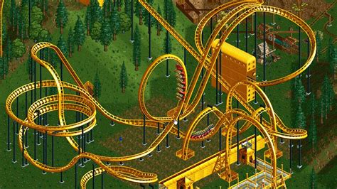 Roller Coaster Tycoon 2 - Largest Park Possible 7700 Guests - YouTube