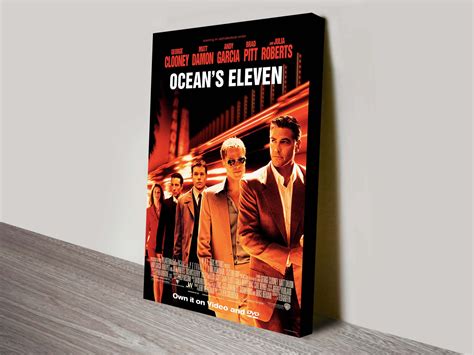 Oceans 11 Movie Poster Canvas Wall Art Print