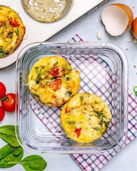 These Healthy Veggie Egg Muffins are an Amazing Anytime Meal! | Clean ...