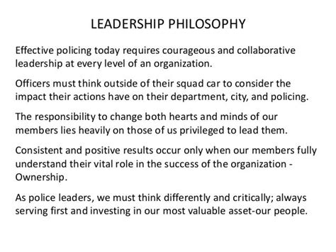 Leadership Philosophy