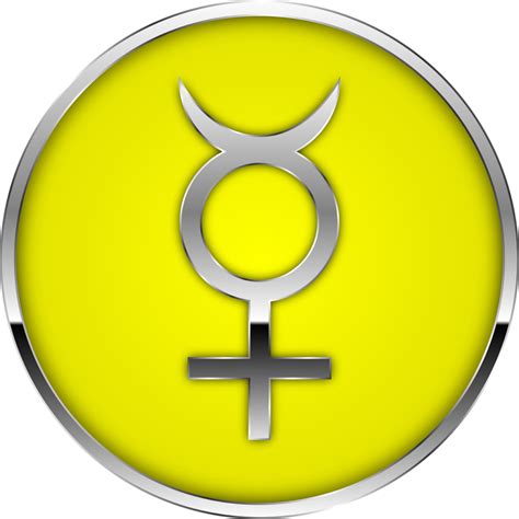 Download Mercury Symbol Yellow Background | Wallpapers.com