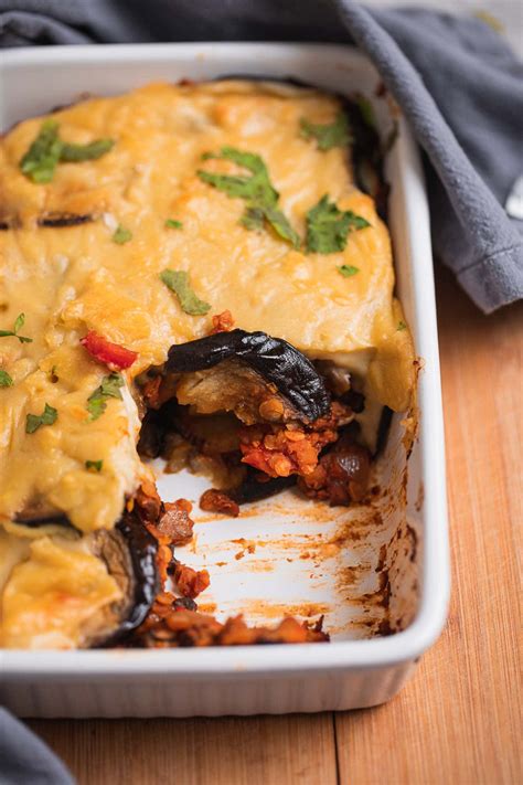 Vegan Moussaka With Lentils | Earth of Maria