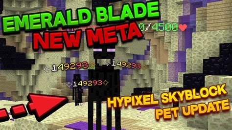 The EMERALD BLADE is now the BEST WEAPON on Hypixel skyblock - YouTube