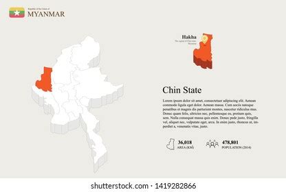 Chin State Vector Map Myanmar Stock Vector (Royalty Free) 1419282866 | Shutterstock