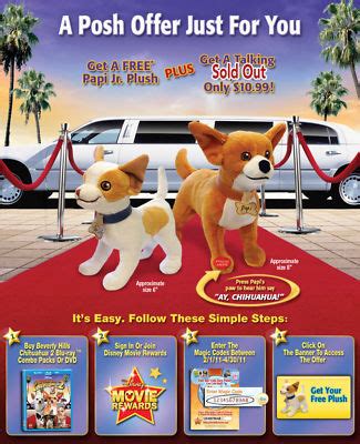 Disney Beverly Hills Chihuahua Talking Papi & Jr. Plush | #133952631