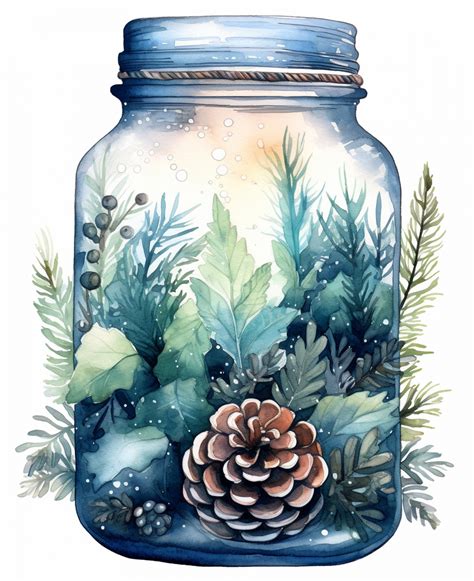 Christmas Mason Jar Decoration Art Free Stock Photo - Public Domain Pictures
