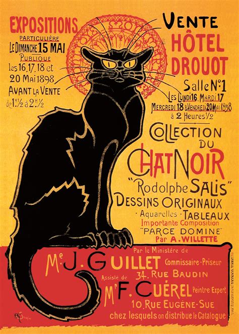 Le Chat Noir | Black cat art, Chat noir, Le chat noir