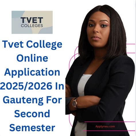 Tvet College Online Application 2025/2026 In Gauteng For Second ...