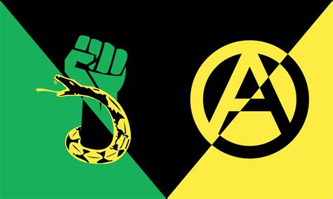 Flag of Left/Right Anarchist Unity : vexillology