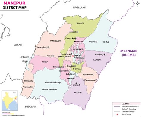 Manipur District Map