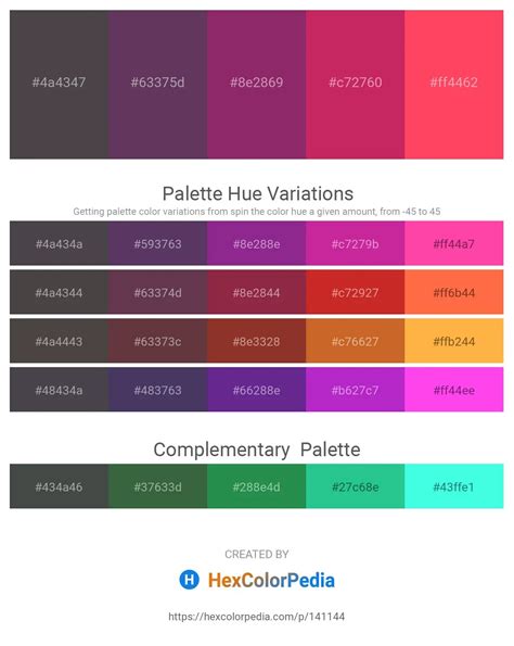 Pantone 219 C - Hex Color Conversion - Color Schemes - Color Shades ...