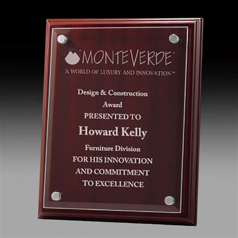 Business Award Plaque with Raised Acrylic Panel PA | Master Engraving