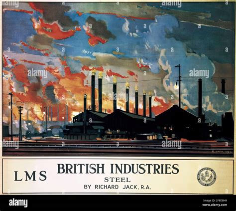 A vintage poster for the British Steel industry Stock Photo - Alamy