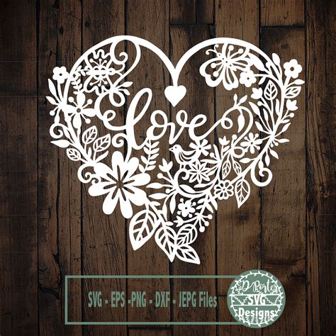 Love Wedding Svg Paper Cut Svg Svg File Download Svg - Etsy