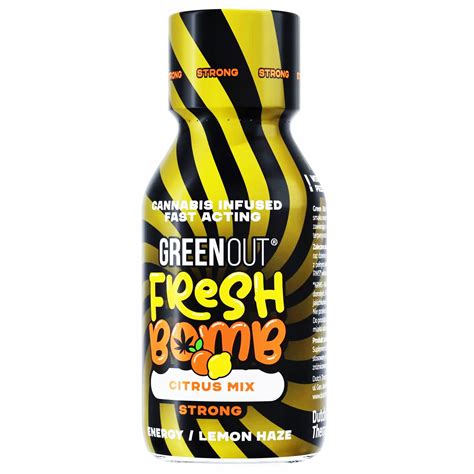 GREEN OUT FRESH BOMB STRONG CITRUS Shot CBD 100ml 12618594978 - Allegro.pl