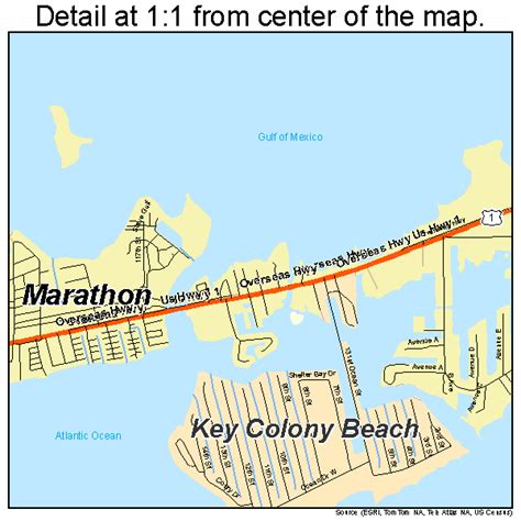 Marathon Florida Street Map 1243000