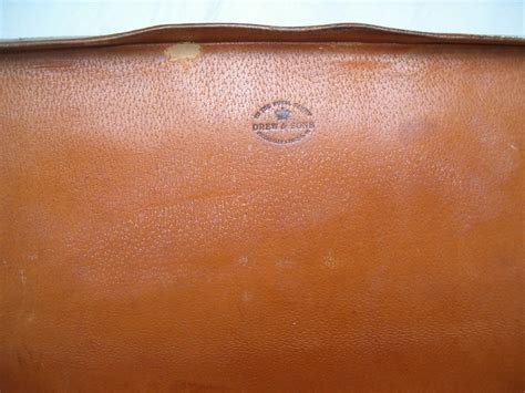 Vintage Leather Pigskin Suitcase