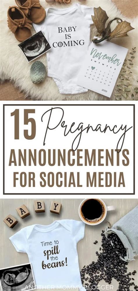 15 Social Media Pregnancy Announcement Ideas - Another Mommy Blogger ...