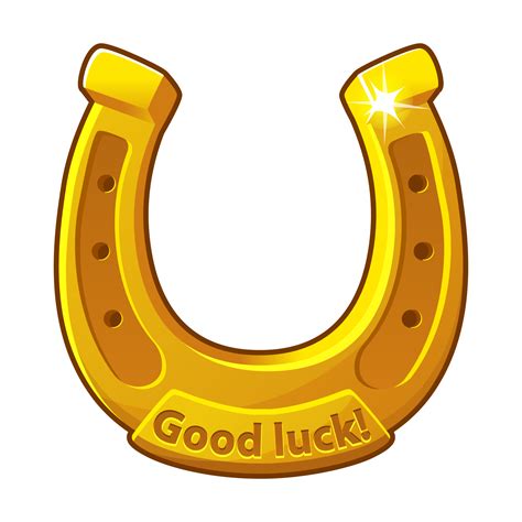 Golden horseshoe, lucky St. Patricks day symbol. Good luck sign 21108079 PNG