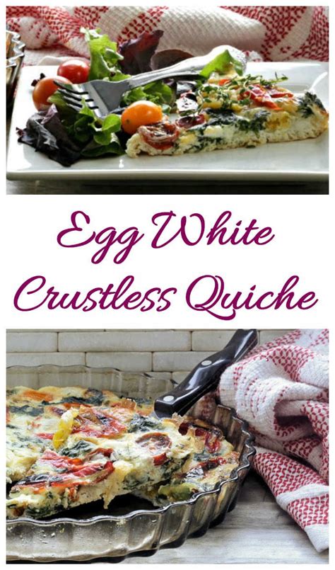 Egg White Quiche with Vegetables - Healthy Crustless Quiche Recipe