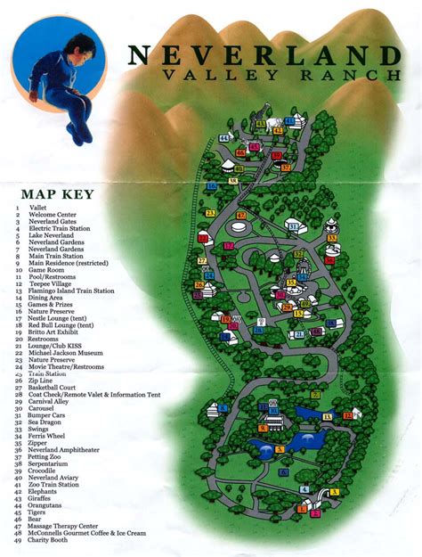 Michael Jacksons Neverland Ranch Map - 5225 Figueroa Mountain Rd Los ...