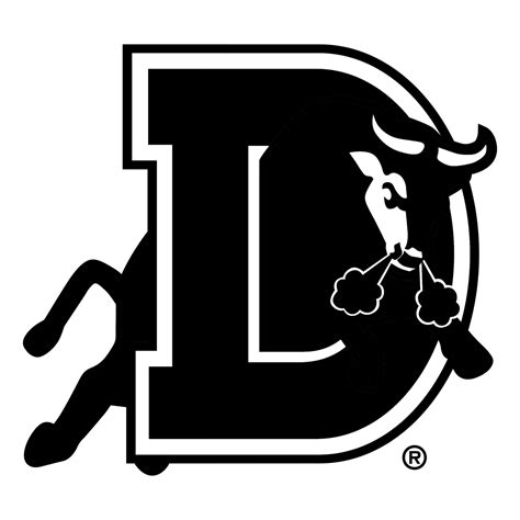 Durham Bulls Logo Black and White – Brands Logos