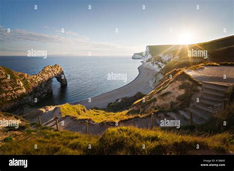 Durdle Door Sunset Stock Photo - Alamy