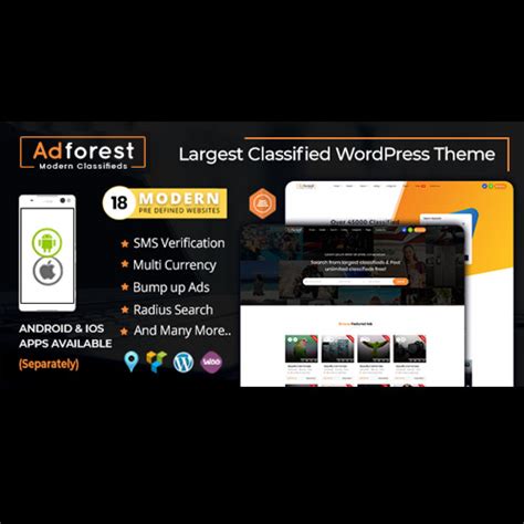 AdForest – Classified Ads WordPress Theme 2024 Themevip | Theme Plugin ...