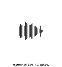 Sound Wave Graphic Design Template Vector Stock Vector (Royalty Free ...