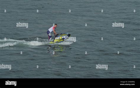 Irkutsk, Russia - August 3 2019: Baikal Jet Fest, BJF. Freestyle jet ...