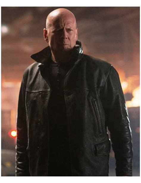 Extraction Bruce Willis Jacket | Leonard Leather Jacket