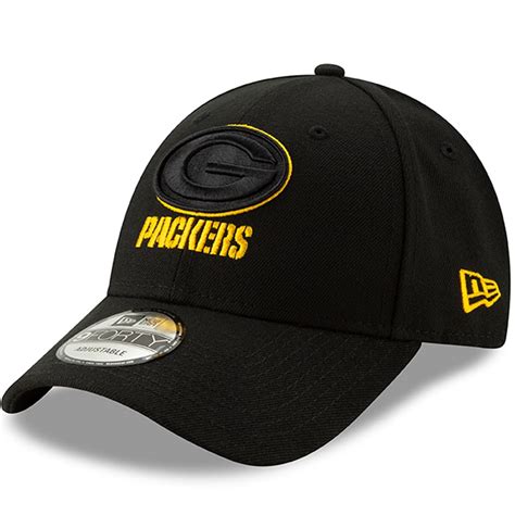 Men's Green Bay Packers New Era Black Momentum 9FORTY Adjustable ...