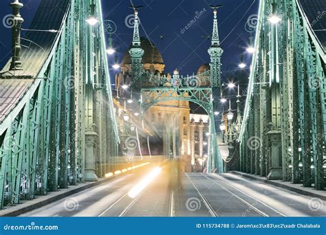 Budapest at night stock photo. Image of liberty, move - 115734788