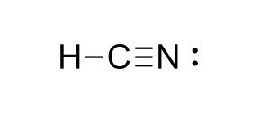 Draw the Lewis structure for the hydrogen cyanide molecule, HCN. C is ...