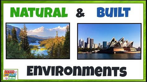 Natural and Built Environments for Kids - YouTube