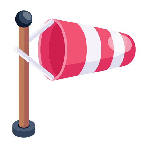 A 2d icon design of windsock 14549855 Vector Art at Vecteezy