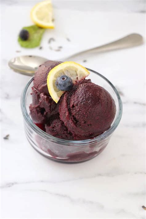 Blueberry Lemon Lavender Sorbet - Kenneth Temple