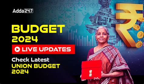 Budget 2024 Live Updates, Check Latest Union Budget 2024