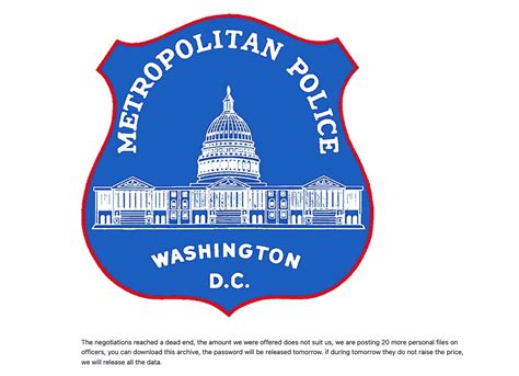 The Low-Down: Ransomware Hackers Post DC Police Psych Evals In ...