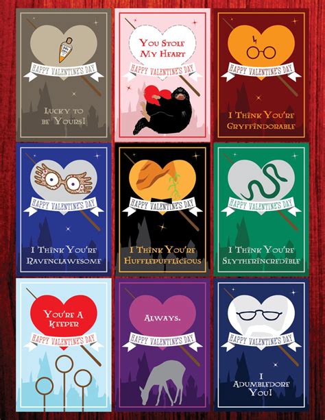 Harry Potter Valentine Printables