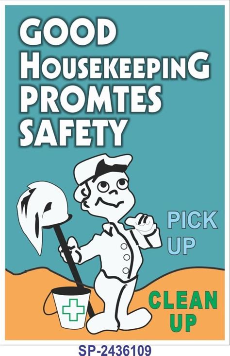 SignageShop Good Housekeeping Promotes Safety Poster: Amazon.in: Industrial & Scientific