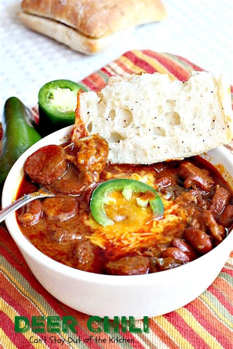 Deer Chili | Recipe | Deer chili, Venison backstrap recipes, Deer chili recipe