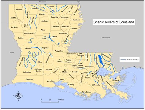 Map Of Louisiana Waterways